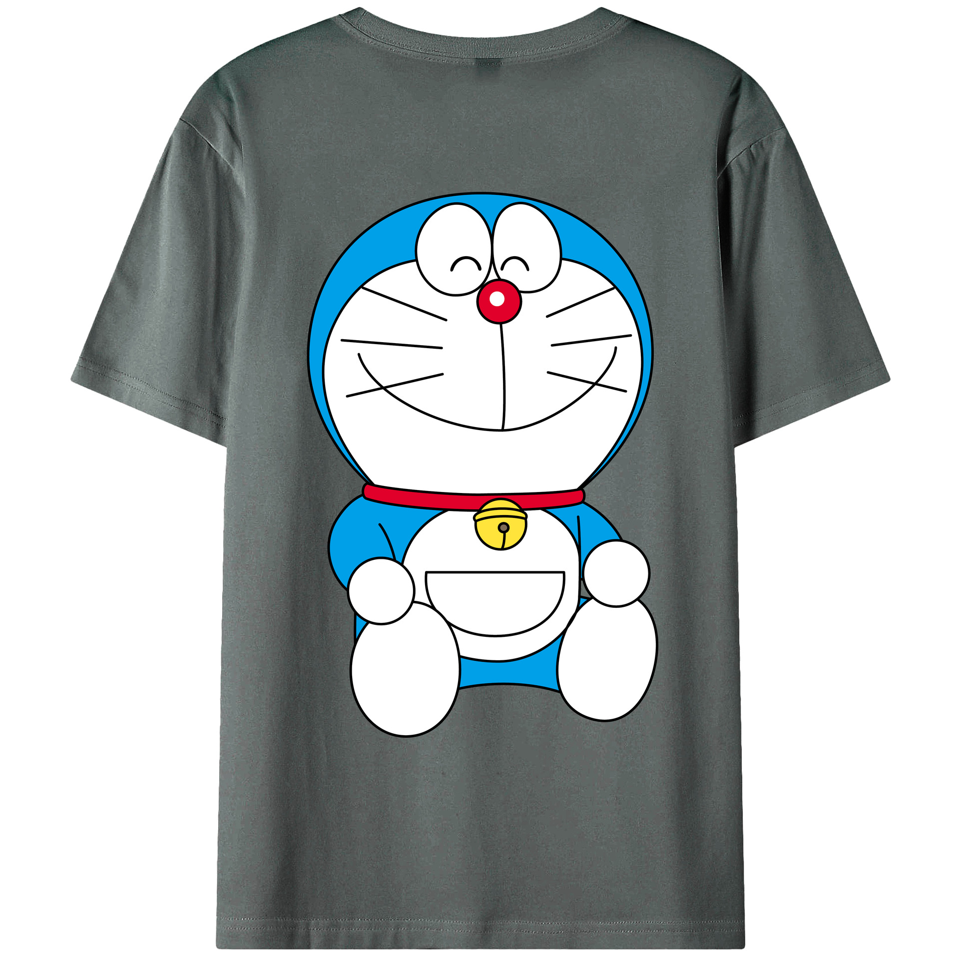 （画像用） ドラえもん Doraemon 綿100％ メンズ半袖Tシャツ（バックプリント） 通気性